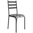 Ver imagem 4 de Kit 2 Cadeiras para Cozinha e Sala de Jantar 541.Sli Preto/Floral
