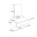 Ver imagem 4 de Conjunto para Banheiro Gabinete 80cm Cuba Abaulada L42 Prateleira e Espelheira 806W Metrópole Compac