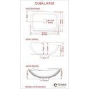 Ver imagem 5 de Conjunto para Banheiro Gabinete 80cm Cuba Abaulada L42 Prateleira e Espelheira 806W Metrópole Compac