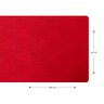 1 Caminho Trilho Mesa Impermeável PVC Juta Vermelho 42x140 - 5