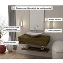 Ver imagem 7 de Bancada para Banheiro 80cm com Cuba Canoa L45 Prateleira e Espelheira 806W Metrópole