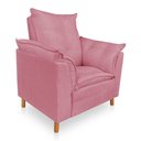 Ver imagem 6 de Poltrona de Amamentação com Puff Laura Suede - Pallazio Cor Rosa