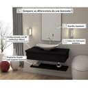 Ver imagem 7 de Bancada para Banheiro 80cm com Cuba Canoa L45 Prateleira e Espelheira 806W Metrópole