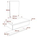 Ver imagem 5 de Bancada para Banheiro 80cm com Cuba Canoa L45 Prateleira e Espelheira 806w Metrópole 