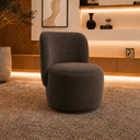 Ver imagem 1 de Poltrona Decorativa Bia Orgânica Suede Recepção Sala Estar Quarto