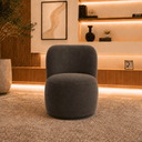 Ver imagem 2 de Poltrona Decorativa Bia Orgânica Suede Recepção Sala Estar Quarto