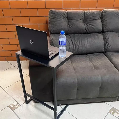 Mesinha Lateral Apoio de Canto Sofá Cama Leitura e Notebook - 2