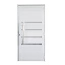 Ver imagem 1 de Porta Lambril de Alumínio Branco 210 x 90 com Puxador e Friso Linha 30 - Esquerda