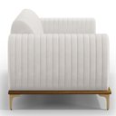 Ver imagem 5 de Sofá 2 Lugares para Sala de Estar Molino 150 Cm D02 Pés D'ouro Corano Branco C-12 - Lyam Decor