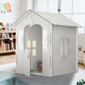 Mini Casinha De Brinquedo Com Led 100% MDF Branco Crispin Shop Jm - 1