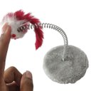 Ver imagem 4 de Arranhador Pet Gato Ratinho Guizo Mola Pelucia Macio Brinquedo Interativo Felino Animal de Estimaçao