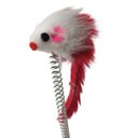 Ver imagem 2 de Arranhador Pet Gato Ratinho Guizo Mola Pelucia Macio Brinquedo Interativo Felino Animal de Estimaçao