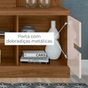 Ver imagem 7 de Rack Painel de Tv Nicho de Vidro com Rodizios Alan 941 Madetec