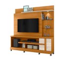 Ver imagem 5 de Rack Painel de Tv Nicho de Vidro com Rodizios Alan 941 Madetec