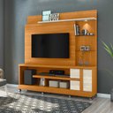 Ver imagem 1 de Rack Painel de Tv Nicho de Vidro com Rodizios Alan 941 Madetec