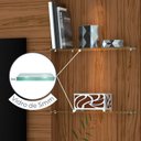 Ver mais imagens de Rack Painel de Tv Nicho de Vidro com Rodizios Alan 941 Madetec