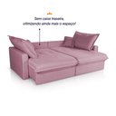 Ver imagem 4 de Sofá Cama Lume sem Caixa 1,90m Linho Rosê - King House