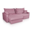 Ver imagem 5 de Sofá Cama Lume sem Caixa 1,90m Linho Rosê - King House