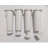 Kit com 5 Pés para Gabinete de Pia Armário Balcão 14cm Regulável Geli Branco - 3