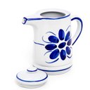 Ver imagem 1 de Bule Leiteira Porcelana Pintada Mão Monte Siao Floral 800ml Porcelana Monte Sião