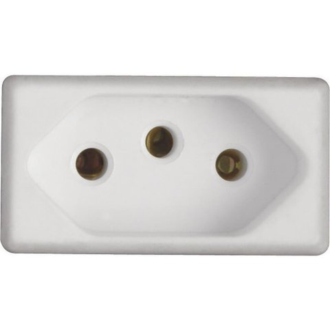 Kit 8 Modulo Tomada 2p T Tramontina 20 a 250 V Branco