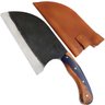 Cutelo Sérvio Artesanal Híbrido Zanline Aço Cirúrgico 420c Lâmina 22cm Brut Forge Monobloco - 9