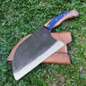 Cutelo Sérvio Artesanal Híbrido Zanline Aço Cirúrgico 420c Lâmina 22cm Brut Forge Monobloco - 6
