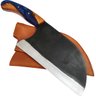 Cutelo Sérvio Artesanal Híbrido Zanline Aço Cirúrgico 420c Lâmina 22cm Brut Forge Monobloco - 1
