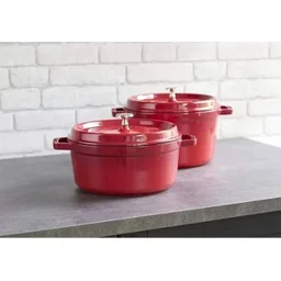 Caçarola Staub Redonda Ferro Fundido 22cm- Vermelho Cereja - 1