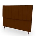Ver imagem 4 de Cabeceira Estofada Moderna e Elegante para Cama de Casal 140 Eros Suede