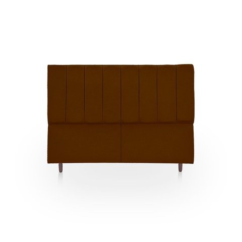 Cabeceira Estofada Moderna e Elegante para Cama de Casal 140 Eros Suede