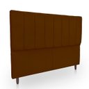 Ver imagem 5 de Cabeceira Estofada Moderna e Elegante para Cama de Casal 140 Eros Suede