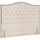 Ver imagem 1 de Cabeceira Cama Box Casal 140 cm P05 Grécia Linho Cru - Lyam Decor