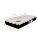 Ver imagem 2 de Colchão Solteiro Luckspuma Luckspuma 25x88x188cm de Molas