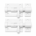 Ver imagem 1 de Ferrolho 3" Branco – Kit com 2 Peças