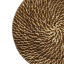 Ver imagem 2 de Kit 12 Sousplats Redondos Marrom-Claro 32 cm Bambu e Rattan