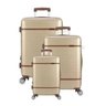 Kit com 3 Malas para Viagem Polo King Luxcell - Material em ABS - Rodinha 360º - 10222 - 1