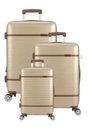 Ver imagem 1 de Kit com 3 Malas para Viagem Polo King Luxcell - Material em Abs - Rodinha 360º - 10222