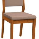 Ver imagem 2 de Conjunto Com 2 Cadeiras Estofadas Carol Cor Ype Camursa Marrom New Ceval 13006-311 - YPE/LUX