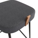 Ver imagem 7 de Kit 04 Banquetas Médias para Cozinha Vik Estofada Linho Grafite - Desk Design