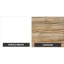 Ver imagem 6 de Gabinete para Banheiro com Cuba Quadrada Q32 e Espelheira Legno 631W Branco/Carvalho
