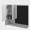 Ver mais imagens de Gabinete para Banheiro 1 Porta 1 Gaveta 1 Cuba Folha Lux e Espelheira Legno 630W Espresso Móveis