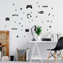Ver imagem 2 de Kit de Adesivos Mundo Adolescente Redes Sociais Gamer Elementos Internet