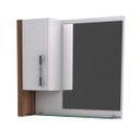 Ver imagem 5 de Gabinete para Banheiro 1 Porta 1 Gaveta 1 Cuba Folha Lux e Espelheira Legno 630W Espresso Móveis Branco