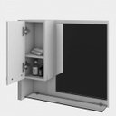 Ver mais imagens de Gabinete para Banheiro 1 Porta 1 Gaveta 1 Cuba Folha Lux e Espelheira Legno 630W Espresso Móveis Branco