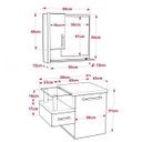 Ver imagem 3 de Gabinete para Banheiro 1 Porta 1 Gaveta 1 Cuba Folha Lux e Espelheira Legno 630W Espresso Móveis Branco