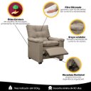 Ver imagem 7 de Poltrona do Papai Reclinável Imperador Couro Facto Capuccino - Sofa Store