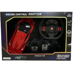 Carrinho Controle Remoto Racing Control Raptor Vermelho - 3