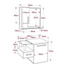 Ver imagem 3 de Gabinete para Banheiro com Cuba Quadrada Q32 e Espelheira com Porta Legno 630W Branco
