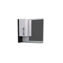 Ver imagem 4 de Gabinete para Banheiro com Cuba Quadrada Q32 e Espelheira com Porta Legno 630W Branco/Preto Onix